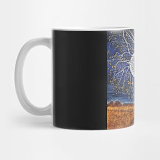 Sycamore Tree Under a Blue Moon Batik Mug